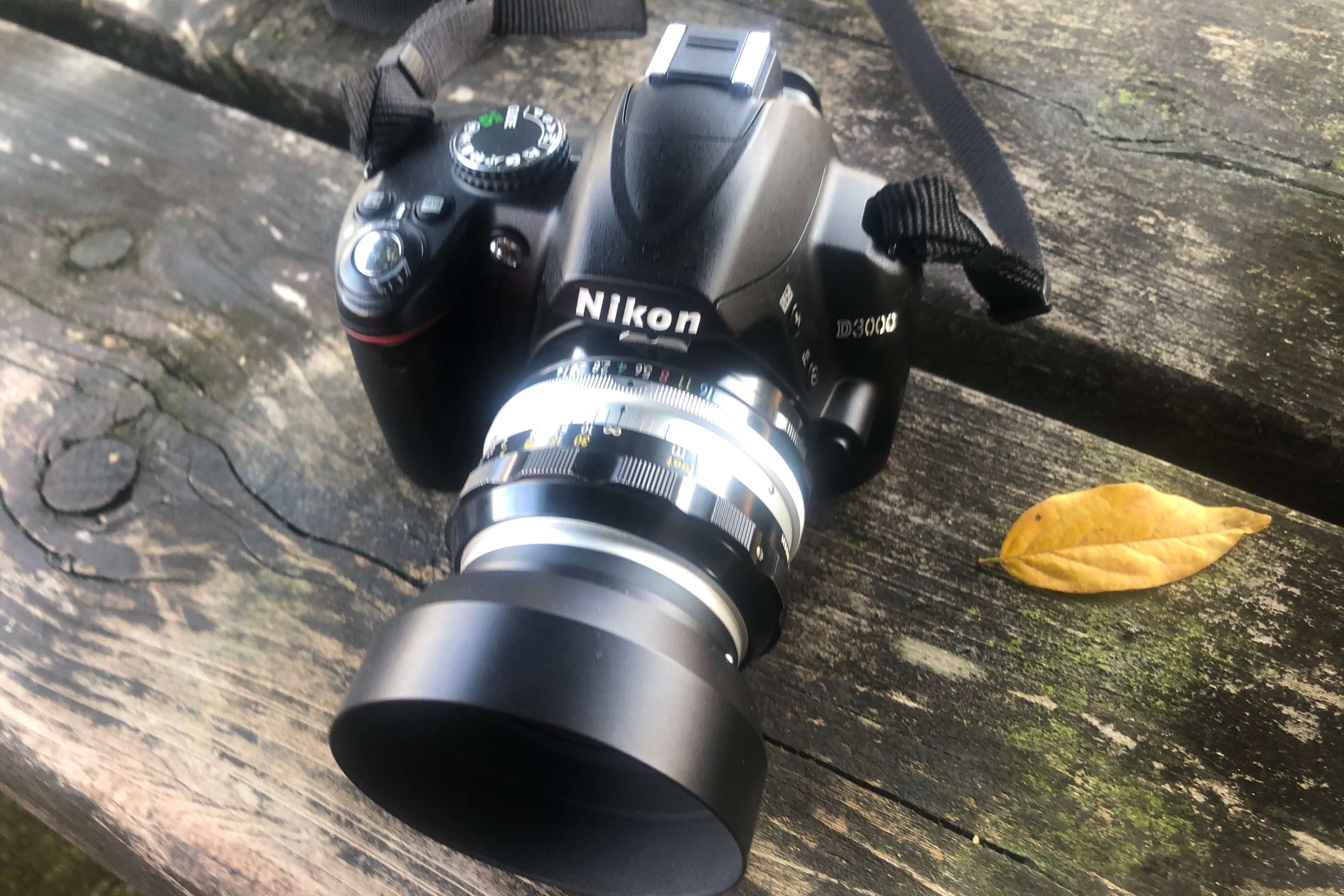 Nikon D3000にオールドレンズ Nikkor-S 50/1.4を装着して撮ってみたよ